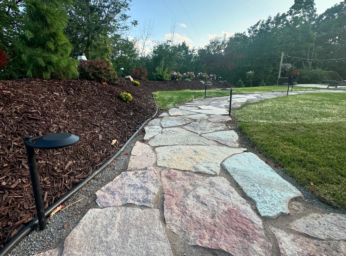 Patio and walkway installation by Precision Property Works, LLC